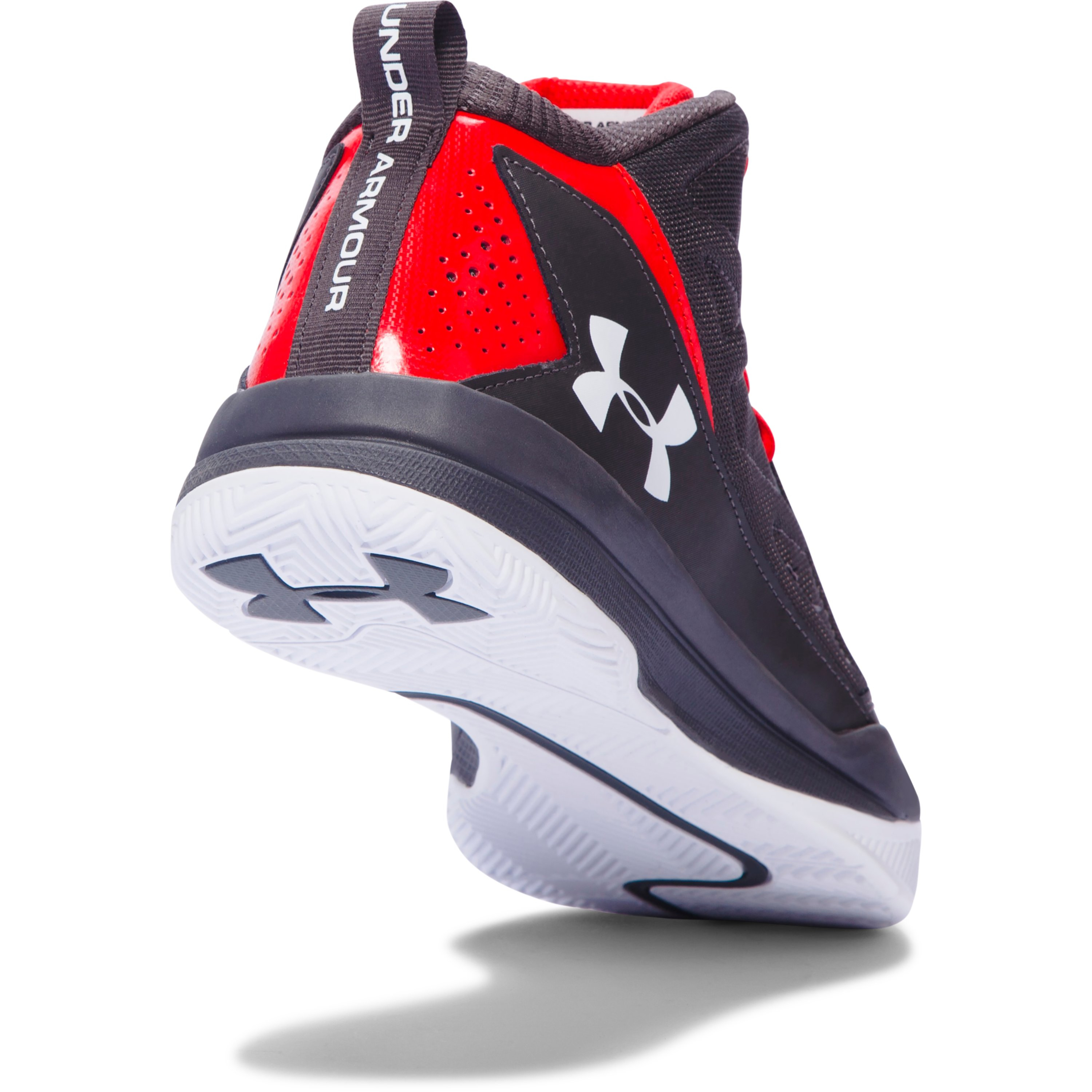 Under Armour Men S Ua Jet Mid Basketball Shoes For Men Lyst   1269280 020 CharcoalANTHEM RED 6f083d54  